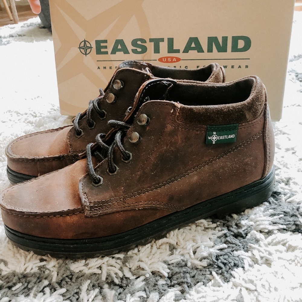 Vintage Eastland Boulder Bomber Brown boots